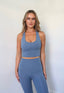 Essential Racerback Crop – Mineral - Pretty Peach