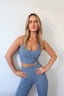 Essential Racerback Crop – Mineral - Pretty Peach